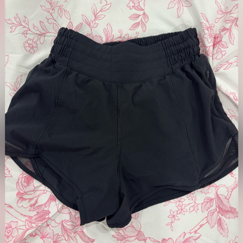 Black Lululemon Hottie Hot shorts
